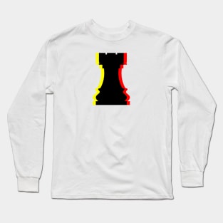 Trippy Rook Piece (Yellow and Red) Long Sleeve T-Shirt
